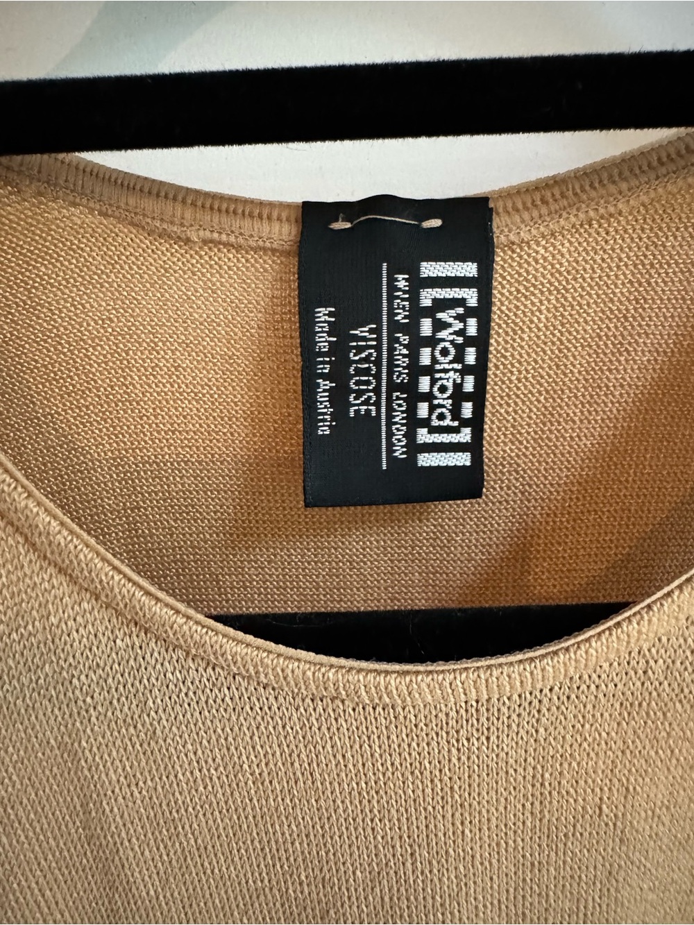 Sleeveless Tan Midi Wolford Dress - Picture 2 of 3